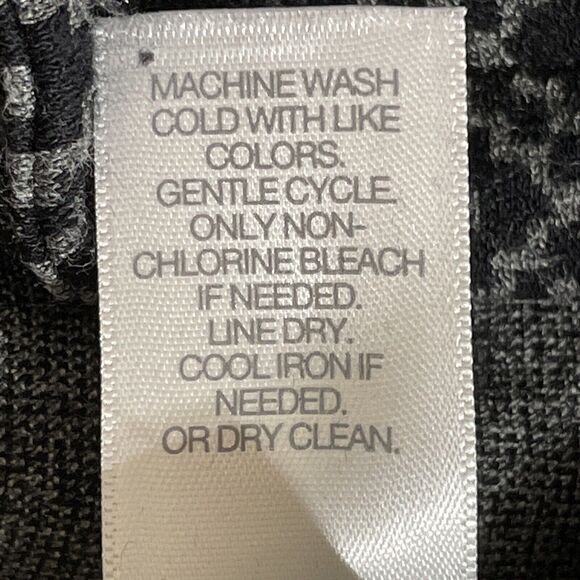 J. Jill Long Sleeve Top Sweater Womens Size XL Black Geometric Print Long Sleeve - Picture 7 of 8